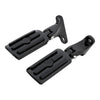 Harley Street Glide Black Rear Passenger Footpegs (1993-2025)
