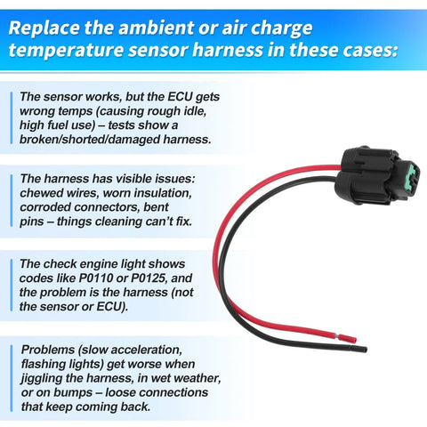 Nissan Altima Ambient Air Temperature Sensor with Connector (2007-2012)