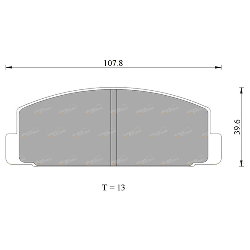 Mazda 323 / 6 RX7 Rear Disc Brake Pads Set (1986-2010)