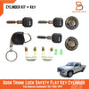 Nissan Navara Solex  LH RH Lock Safety Flat Key Cylinder (86-97)