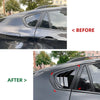 BMW X6 E71 E72 2 x Carbon Look Rear Side Window Louvers (2008-2014)