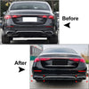 Mercedes Benz E Class W214 (2024+) Black Rear Exhaust Pipe Cover Trim