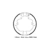Landcruiser FJ80R FZJ80R HDJ80R HZJ80R 80 Series Brake Shoes Set