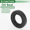 Oil Seal Seal Ring Rotary Shaft Seal NBR Rubber 22x38x7mm Black 5 Pcs