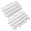 Kawasaki KX125 KX250 2 x Radiator Louvers Guards White (1997–2004)