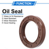 Oil Seal 2 x Seal Ring Rotary Shaft Seal FKM Rubber 42x62x10mm Brown