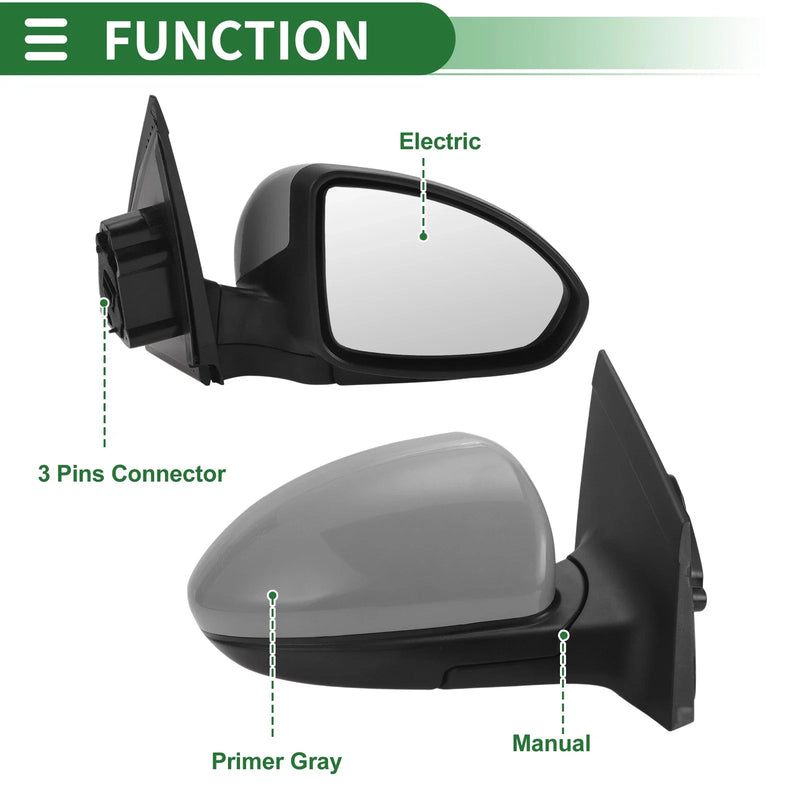 Chevrolet Cruze Right Passenger Side Door Mirror Replacement