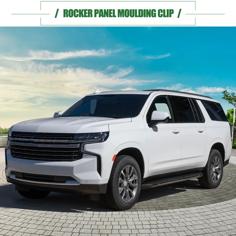 Chevrolet Avalanche (2007 - 2013) White 80 Pcs Rocker Panel Clips