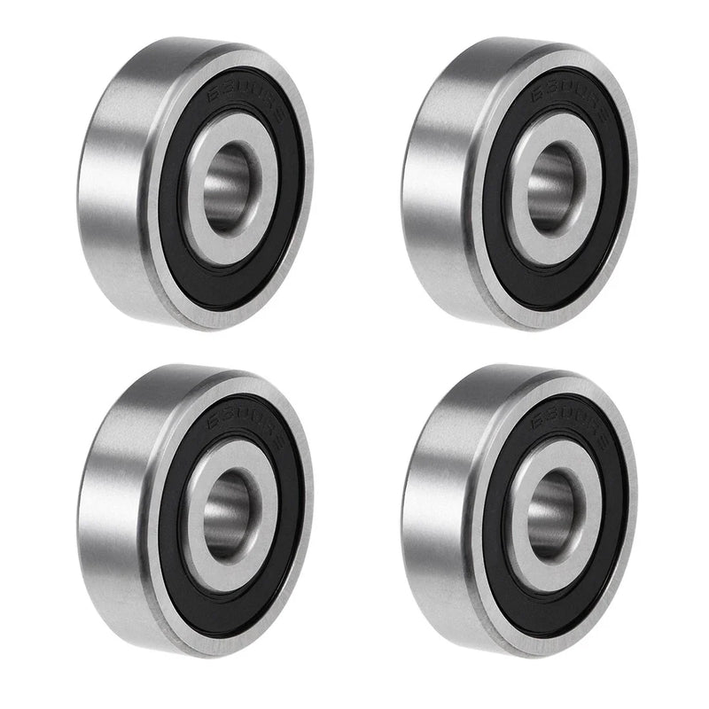 Deep Groove Ball Bearings Z2 10x35x11mm Double Sealed Carbon Steel 4pcs