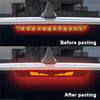 3D Carbon Fiber Look Sticker Emblem Demon Eye Brake Tail Light Decal