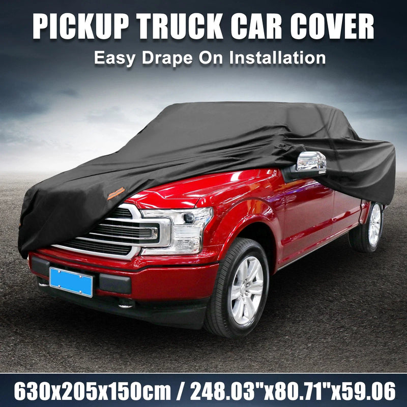 Ford F150 Crew Cab 4 Door (2004-2021) Black Sun Rain Pickup Truck Cover