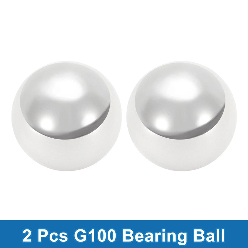 34mm Bearing Ball Steel G100 Precision Silver Tone 2 x Pcs