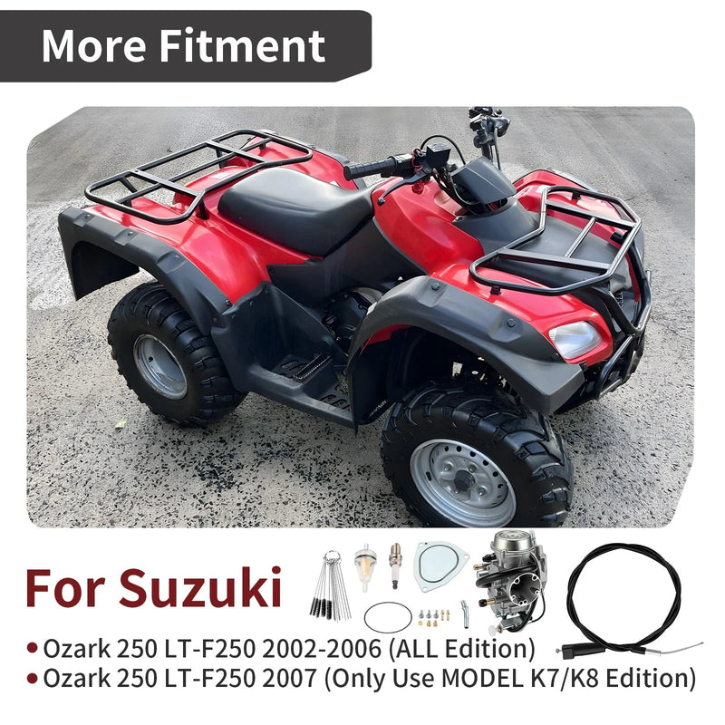 Suzuki Ozark 250 Carburetor & Throttle Cable (2002–2007)