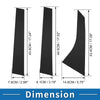 Ford Focus (2000-2007) Black 6pcs Door Pillar Window Trim