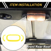 Jeep Wrangler JK Blue Front Rear Roof Reading Light Trim Covers (2011-2017)
