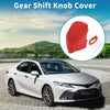 Toyota Camry Red Faux Leather Gear Shift Knob Cover (2018-2024)