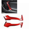 Subaru BRZ 86 Scion FR-S Red Carbon Fiber Inner Door Handle Trim (12-19)