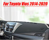 Toyota Vios Dashboard Dash Cover Protector Mat Black (2014–2020)