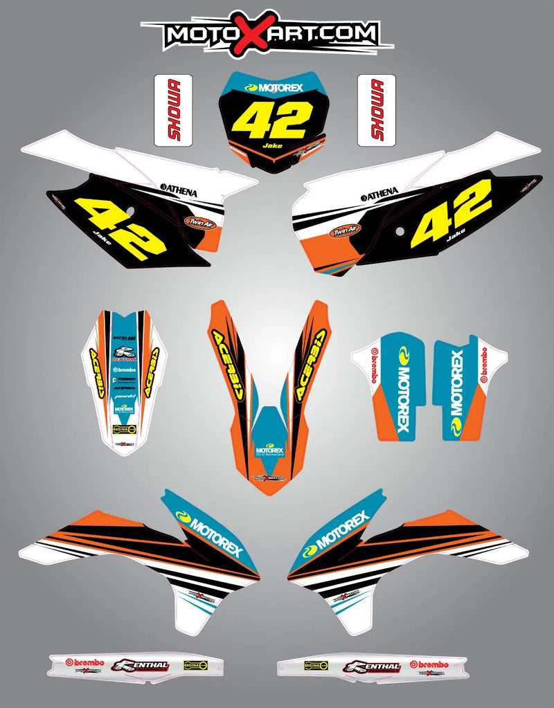 KTM SX STRIKE STYLE Full Sticker Kit (2013-2015)