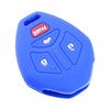 Mitsubishi Galant Black & Blue 4 Button Key Shell Cover (2004-2012)
