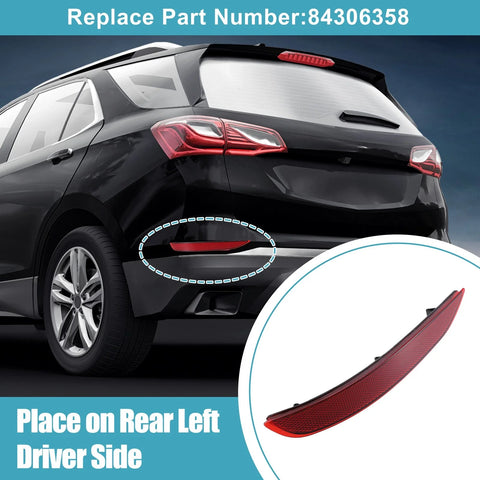 Chevrolet Equinox Left Side Rear Bumper Reflective Strip (2018-2022)