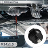 Cars / Motorcycles / Boats Black Set Engine Oil Drain Plug with Gasket