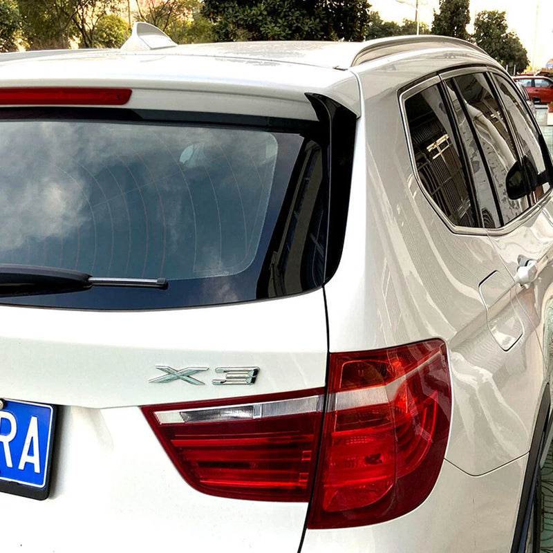 BMW X3 F25 (2011-2017) Black 2 x Rear Window Spoiler Covers