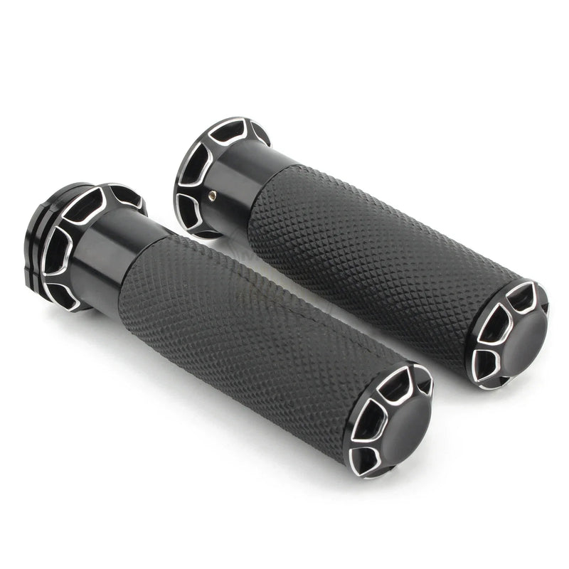 Harley Touring, Softail, Dyna Black Handlebar Hand Grips