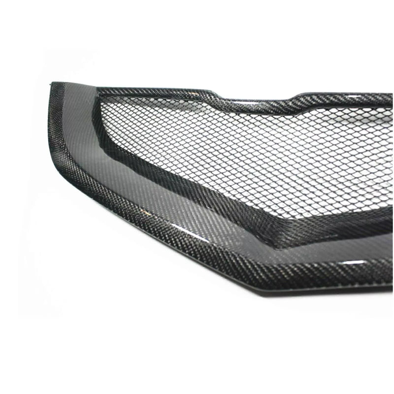 Acura TL (2004-2006) Black Carbon Fiber 2 x Front Bumper Grille Mesh