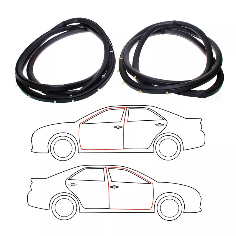 Honda Accord Sedan DX 1994-1997 Front Door Weatherstrip x2