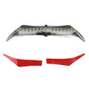 Harley Touring FLHX Black Front Batwing Fairing Brow Accent (1996-2013)
