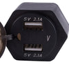 BMW LED Motorcycle USB Charger Voltmeter Socket 2.1A (2013-2023)