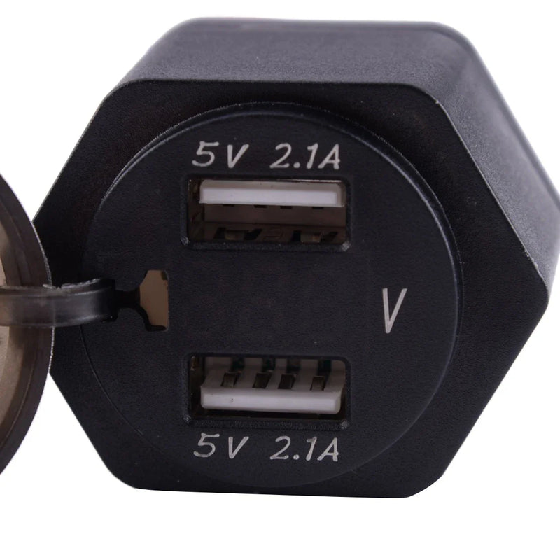 BMW LED Motorcycle USB Charger Voltmeter Socket 2.1A (2013-2023)