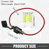 Various Vehicles 20A Mini Blade Style Fuse Set with 16 AWG Holder
