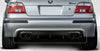 BMW E39 M5 5 Series Gloss Black Rear Bumper Diffuser (1996-2003)