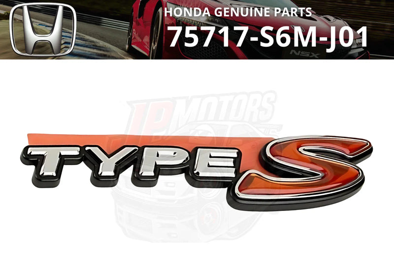 Integra DC5 RSX Rear Emblem TYPE S (2002–2006)
