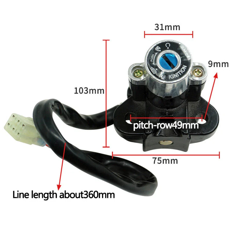 Kawasaki Yamaha Ignition Key Lock Switch Kit Motorcycle (2000-2023)
