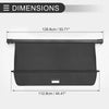 Volvo XC90 2016-2024 Black Carbon Fiber Retractable Cargo Cover