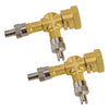 Motorcycles & Cars TPMS Valve Tee Adapter 3-Way Pure Copper