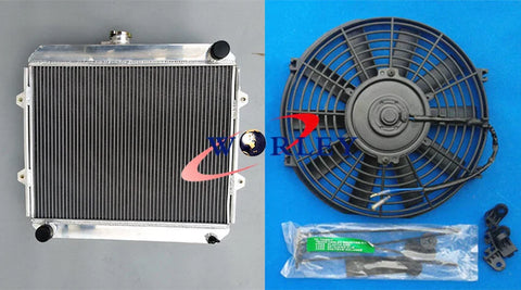 Toyota Hilux RN85 YN85 22R 2.4L 3 Row Aluminum Radiator + Fan (88-97)