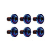 Bike Motor - Blue 6 x M6x25mm Titanium Alloy Torx Head Bolts