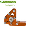 Honda CRF50 Orange Foot Pegs (2004-2023)