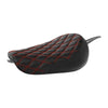 Harley Sportster XL 883 1200 48 Seat Black Red Driver Rider (2010-2022)