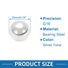 20mm Bearing Ball Steel G16 Precision Silver Tone 5 x Pcs
