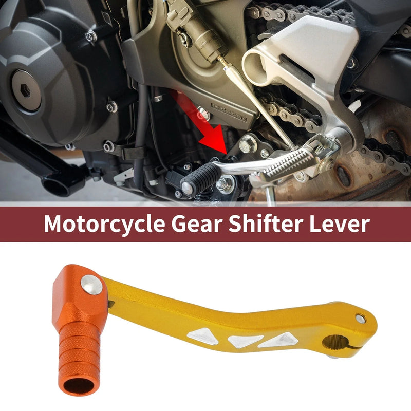 Yamaha TTR 50cc Folding Motorcycle Gear Shifter Lever Gold Tone Orange