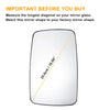 Mercedes Sprinter Left Upper White Mirror Glass with Back Heated (1995-2006)