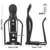 2 x Adjustable Bicycle Motorcycle Drink Holder Cup Bottle Cages Rack Black