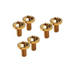 Bike Motorcycle 6 x Gold Titanium M5x25mm Torx Head Bolts