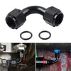 8AN Female Connector 90 Degree Swivel Coupler Union Fitting Adapter