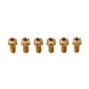 Motor Bike Bicycle Gold 6pcs M6x35mm Titanium Torx Head Flange Bolts